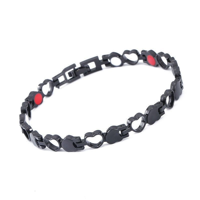 Elegante magnetische armband met hartjes
