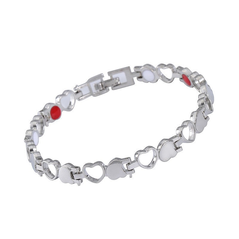 Elegante magnetische armband met hartjes