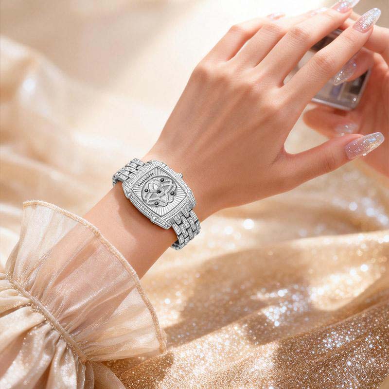 ⏳Tijdelijk 50% korting⏰Dames Strass-bezette Quartz Polshorloge💎⌚