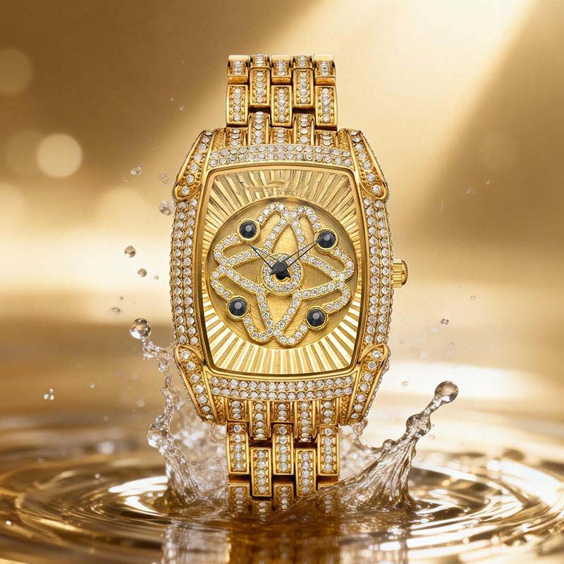 ⏳Tijdelijk 50% korting⏰Dames Strass-bezette Quartz Polshorloge💎⌚