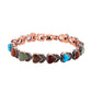 Magnetische stenen armband met antieke koperafwerking