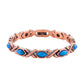 Magnetische stenen armband met antieke koperafwerking