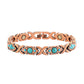 Magnetische stenen armband met antieke koperafwerking
