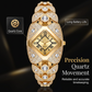 📢📢50% KORTING!! ⏰ Dames Quartz Horloge – Legering – Ruitvormige Wijzerplaat met Strass voor Dames