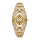 📢📢50% KORTING!! ⏰ Dames Quartz Horloge – Legering – Ruitvormige Wijzerplaat met Strass voor Dames
