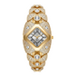 📢📢50% KORTING!! ⏰ Dames Quartz Horloge – Legering – Ruitvormige Wijzerplaat met Strass voor Dames