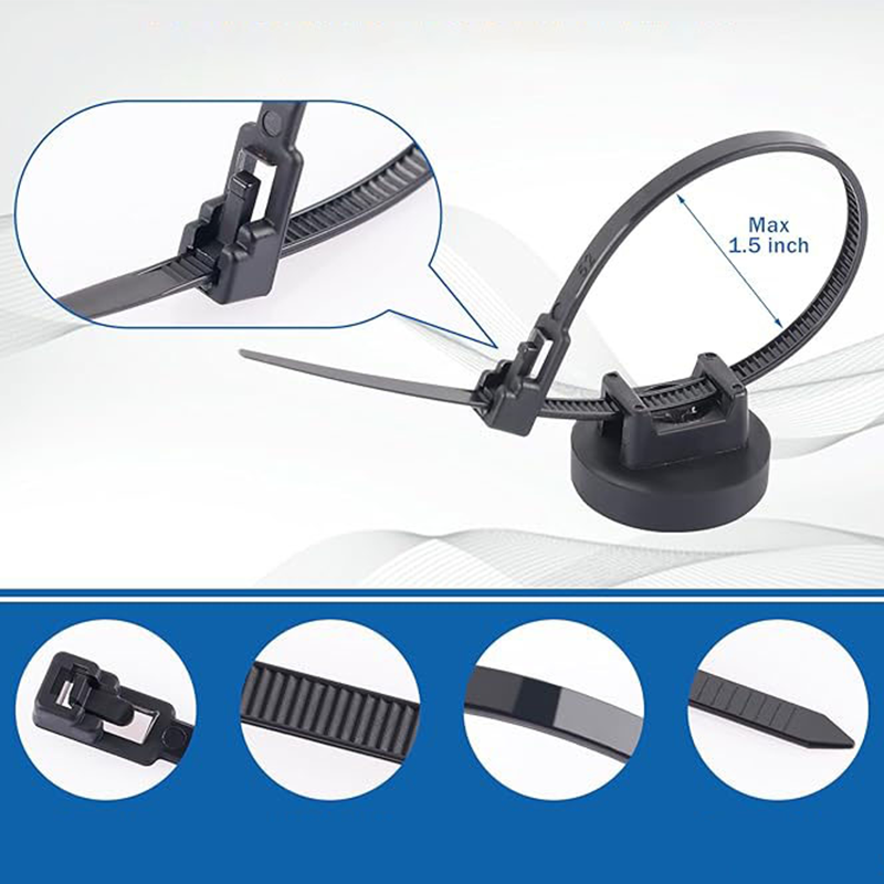 Bevestigingsset met magnetische kabelbinders