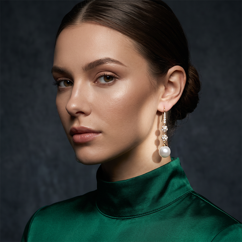 Elegante Parel Druppel Oorbellen