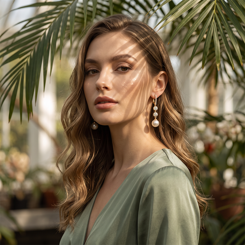 Elegante Parel Druppel Oorbellen