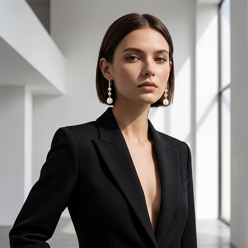 Elegante Parel Druppel Oorbellen