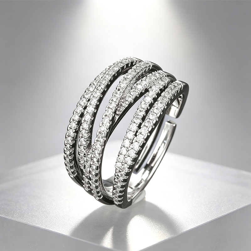 💍 Verstelbare Multi-Band Crossover Ring | 50% Korting – Tijdelijk Aanbod! ✨