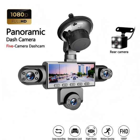HD 1080P Dashcam met Meerdere Lenzen en Nachtzicht