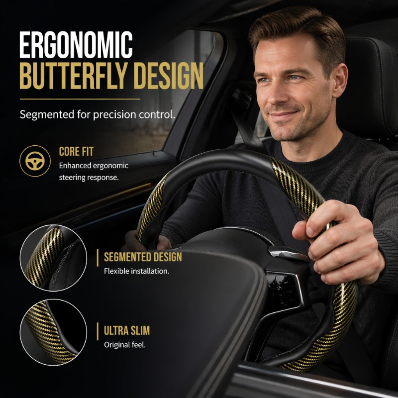 Universal Carbon Fiber Steering Wheel Cover