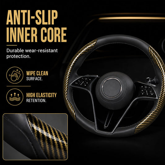 Universal Carbon Fiber Steering Wheel Cover