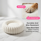 🐱💤 Panier rond apaisant ultra-doux pour chat et chien – Bordure surélevée, nid douillet parfait pour des siestes sereines 🐶☁️