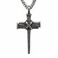 Men's Vintage Nail Cross Pendant Necklace