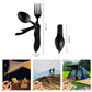 ❄️Zomerfresh 50% Korting!🍴4-in-1 Opvouwbaar Campingbestek – Compact Buitenbestek met Vork, Lepel, Tafelmes en Flesopener