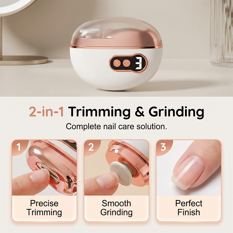 Automatic Electric Nail Clipper & Grinder