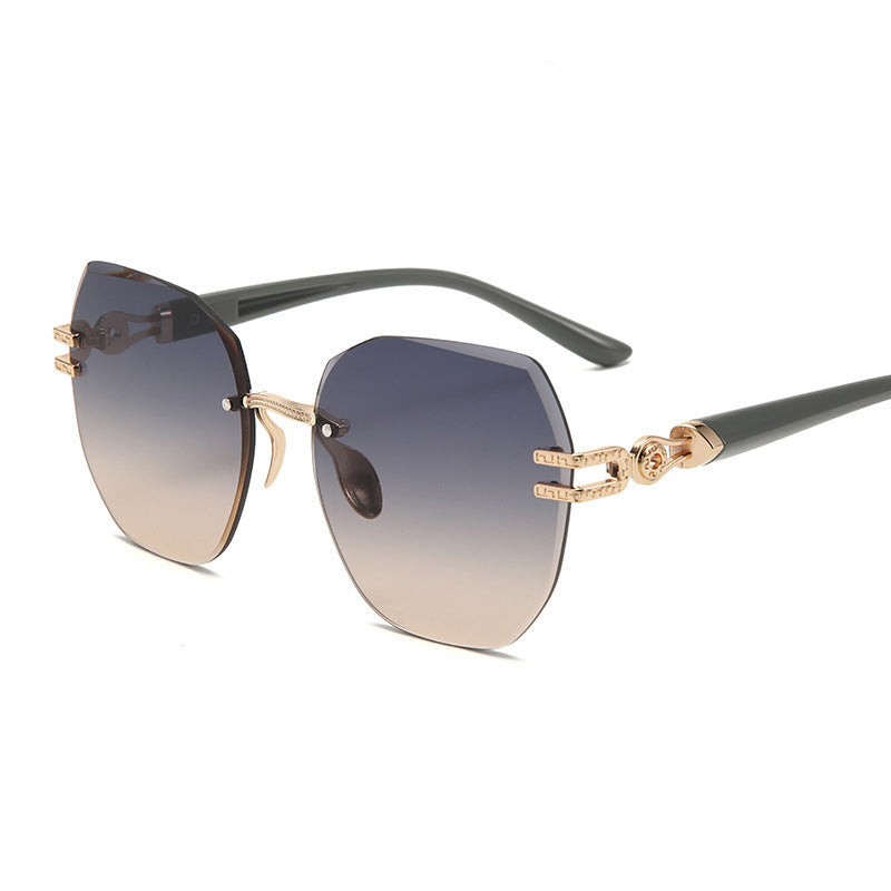 🌬️🕶️ Randloze zonnebril dames – Nauwelijks voelbaar op de neus, hoogwaardige gepolariseerde glazen, het kenmerkende accessoire van de elegante minimalist 🤍🏙️