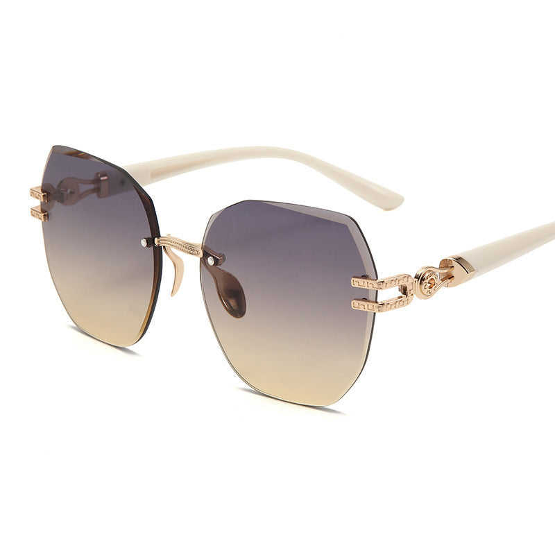 🌬️🕶️ Randloze zonnebril dames – Nauwelijks voelbaar op de neus, hoogwaardige gepolariseerde glazen, het kenmerkende accessoire van de elegante minimalist 🤍🏙️