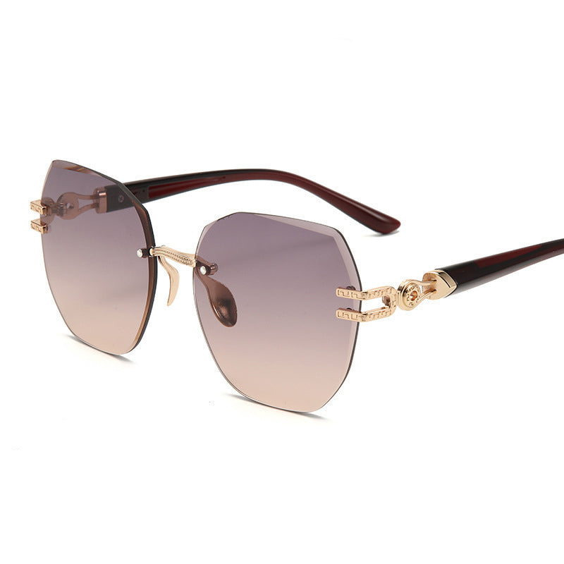 🌬️🕶️ Randloze zonnebril dames – Nauwelijks voelbaar op de neus, hoogwaardige gepolariseerde glazen, het kenmerkende accessoire van de elegante minimalist 🤍🏙️