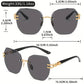 🌬️🕶️ Randloze zonnebril dames – Nauwelijks voelbaar op de neus, hoogwaardige gepolariseerde glazen, het kenmerkende accessoire van de elegante minimalist 🤍🏙️