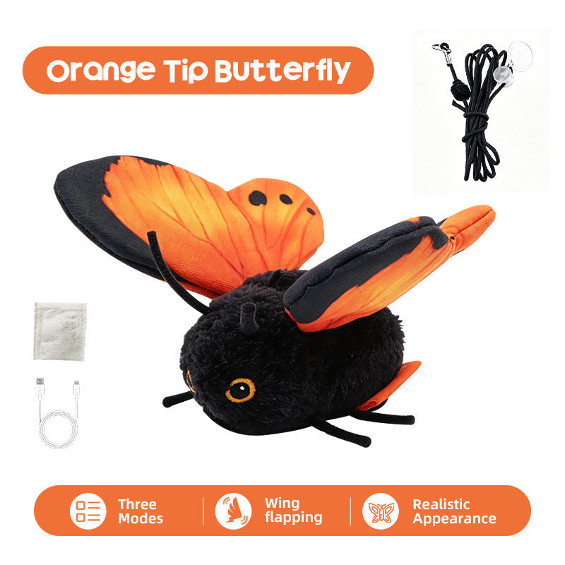 🔥 50% KORTING 🦋 Slim Automatisch Vlinderspeeltje voor Katten – Bewegingssensor, Realistisch Fladderen & Urenlang Speelplezier 😻