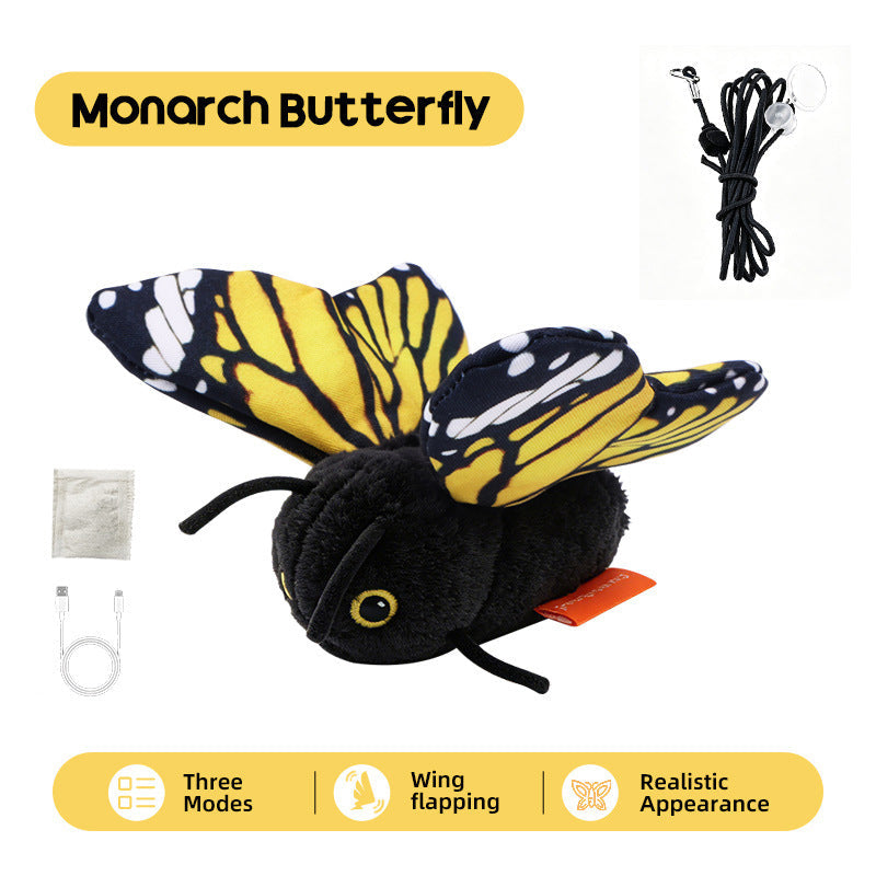 🔥 50% KORTING 🦋 Slim Automatisch Vlinderspeeltje voor Katten – Bewegingssensor, Realistisch Fladderen & Urenlang Speelplezier 😻