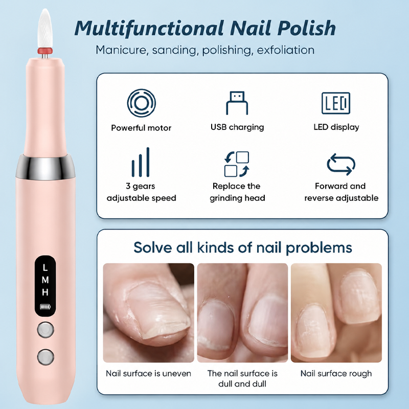 Draadloze Elektrische Nagelboor Machine met Oplaadstation