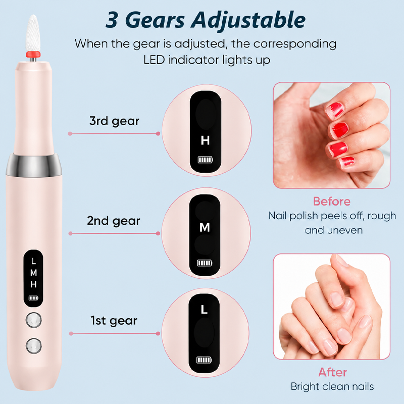 Draadloze Elektrische Nagelboor Machine met Oplaadstation
