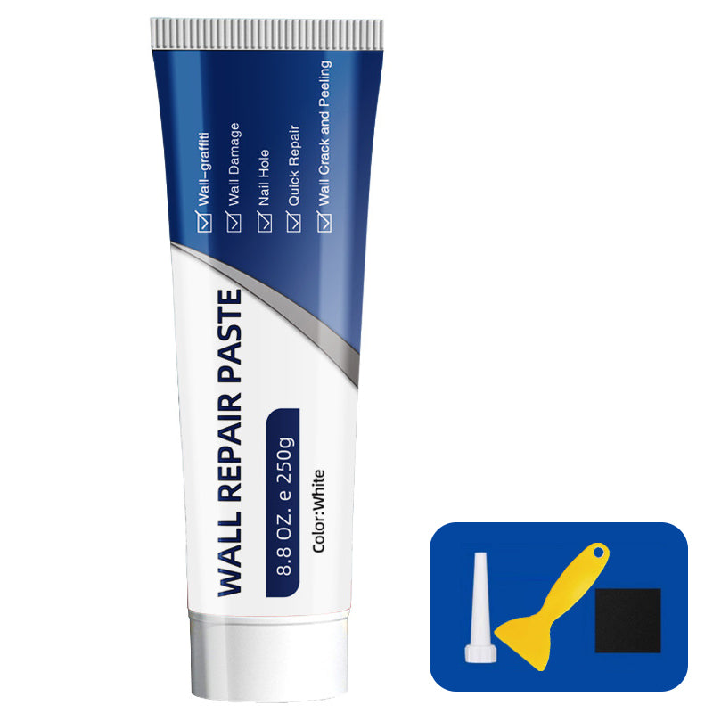 🧱 ZEITLICH BEGRENZT 50 % RABATT 🛠️ Wasserdichte Wand-Reparaturpaste – Füllt Risse & Abplatzungen, Glattes weißes Finish