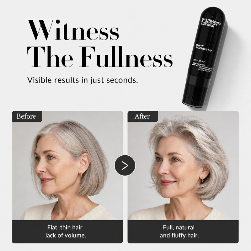 💥【50% OFF】🔥 Volumeversterkende Stylingspray | Voor Dun Haar | Lift van de Wortel | Luchtig Niet Plakkerig | Bestand tegen Vochtigheid | Zachte Perzikgeur | 90ml 💇‍♀️