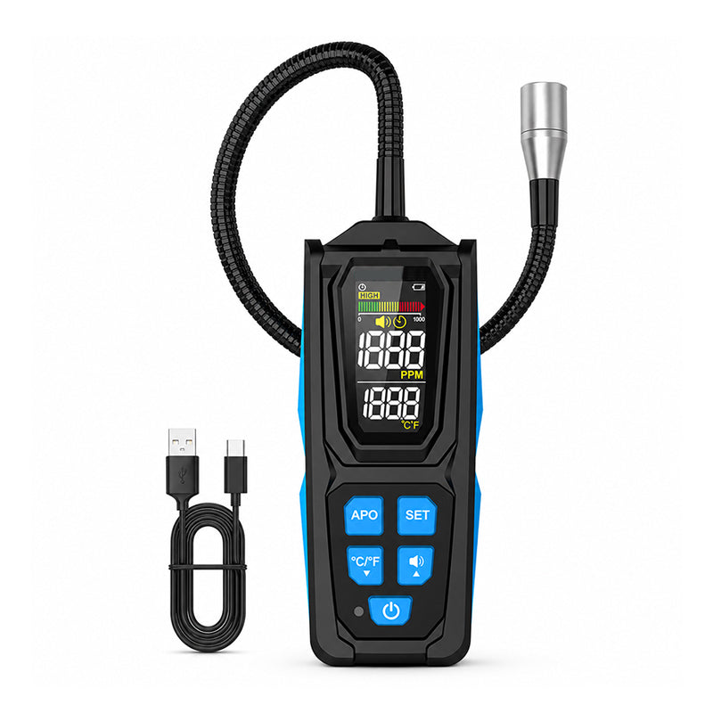 ❄️Zomerfresh 50% Korting!❄️Oplaadbare Halogeen Koelmiddellekdetector – Airco Lekzoeker met Flexibele Sonde, Display en Alarmfunctie