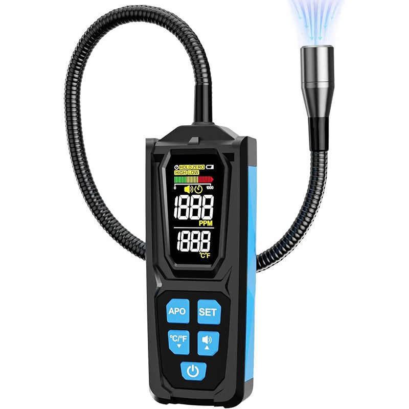 ❄️Zomerfresh 50% Korting!❄️Oplaadbare Halogeen Koelmiddellekdetector – Airco Lekzoeker met Flexibele Sonde, Display en Alarmfunctie