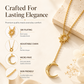 Elegante ketting met zon- en maanhanger
