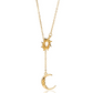 Elegante ketting met zon- en maanhanger