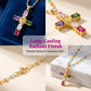 Dames Kleurrijke Zirkoon Kruis Hanger Ketting
