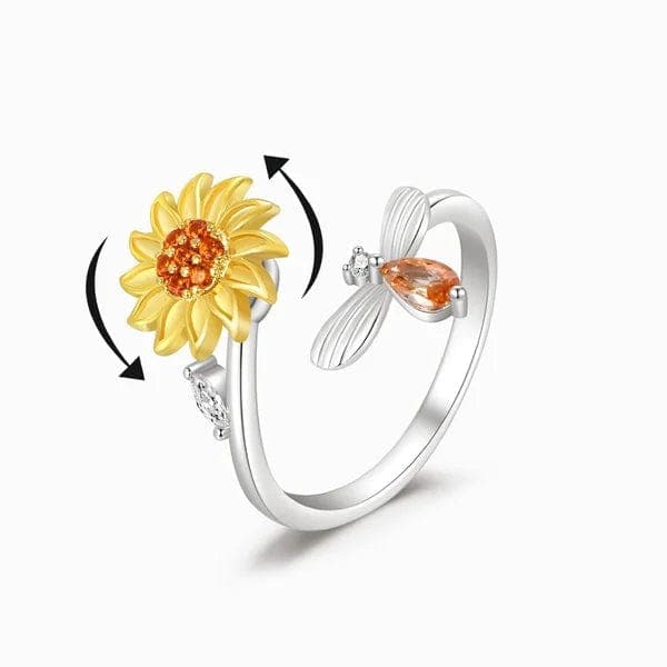 Spinning Sunflower Ring | Kalmerend Effect