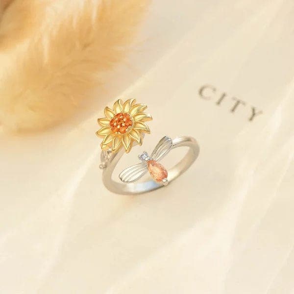 Spinning Sunflower Ring | Kalmerend Effect
