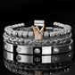 Heren Roestvrij Staal Kroon Armband 3-Delige Set