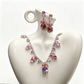 Elegante Tulp Ketting en Oorbellen Set