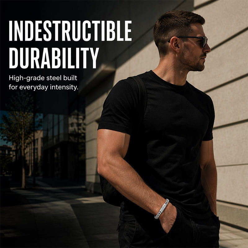 Heren Titanium Staal Armband Minimalistisch Hip Hop Ketting