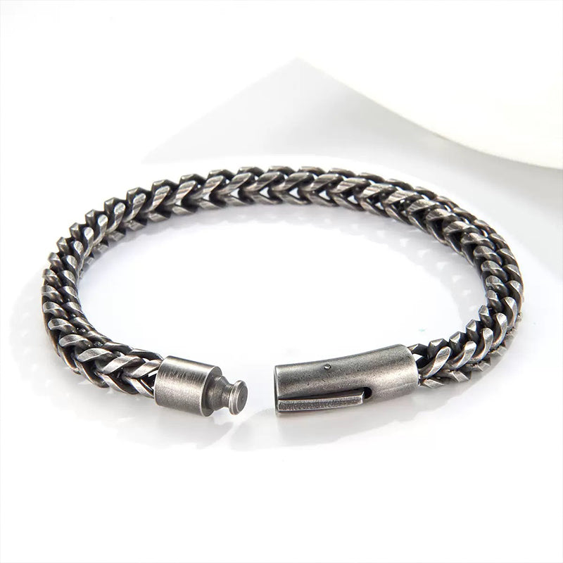 Heren Titanium Staal Armband Minimalistisch Hip Hop Ketting
