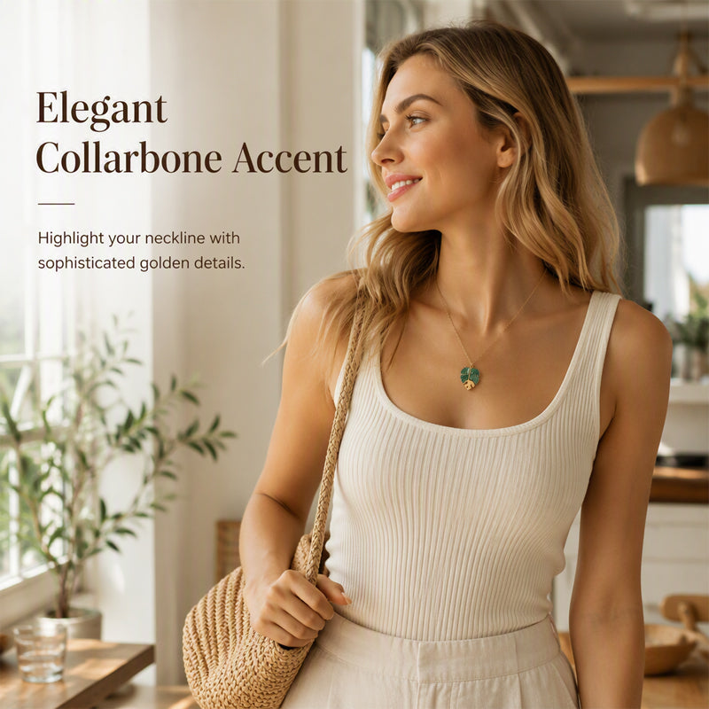 Mode Blad Hanger Ketting