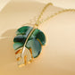 Mode Blad Hanger Ketting