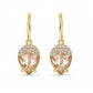 ✨ Elegante C-vormige oorringen met rozenknopjes