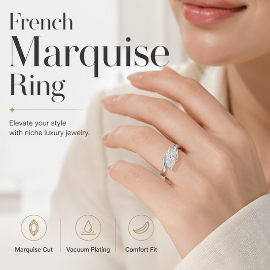 💍 Schitterende marquise-ring
