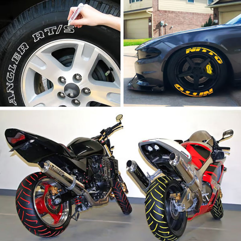 💥 Met 50% korting! 🔥 Waterbestendige bandenverfpen – 12 kleuren, 6-12 maanden houdbaar, geurloos, niet-giftig, eenvoudig aan te brengen, perfect voor krassen en custom ontwerpen 🚗