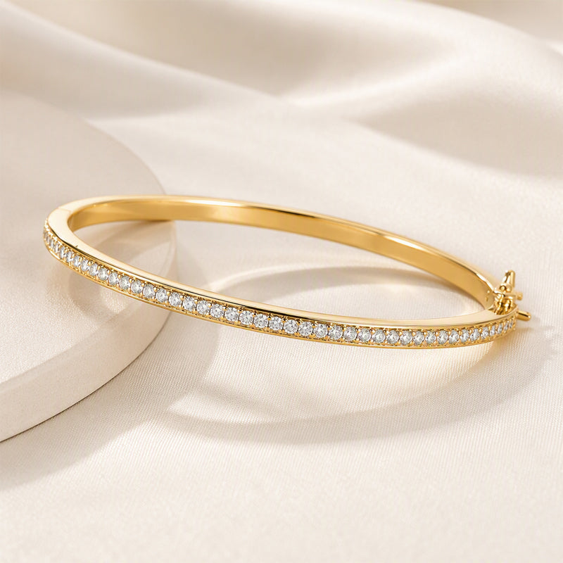 Retro armband met strass-steentjes in goudkleur