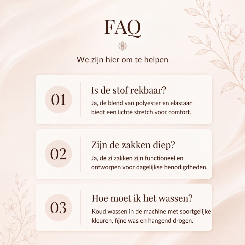 Damesjurk met V-hals, bloemenprint en gedraaide taille